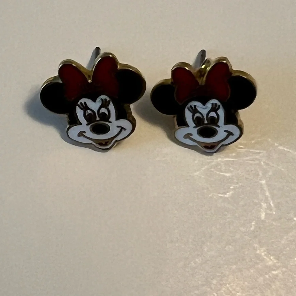Disney Minnie Mouse Earrings - Red and Black
